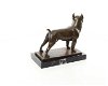 Een bronzen beeld van een franse bulldog-bulldog-hond - 4 - Thumbnail