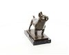 Een bronzen beeld van een franse bulldog-bulldog-hond - 6 - Thumbnail