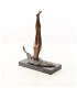 brons beeld/sculptuur-gecamoufleerde vrouw-beeld-kunst - 5 - Thumbnail