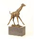 Giraffe bronzen beeld/sculptuur- giraffe-brons decoratie - 0 - Thumbnail