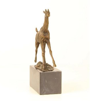 Giraffe bronzen beeld/sculptuur- giraffe-brons decoratie - 1