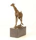 Giraffe bronzen beeld/sculptuur- giraffe-brons decoratie - 2 - Thumbnail