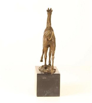 Giraffe bronzen beeld/sculptuur- giraffe-brons decoratie - 5