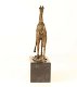 Giraffe bronzen beeld/sculptuur- giraffe-brons decoratie - 5 - Thumbnail