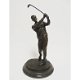Een bronzen golfer -beeld-golf-beeld brons-decoratie - 0 - Thumbnail