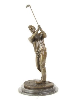 Een bronzen golfer -beeld-golf-beeld brons-decoratie - 1
