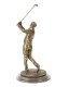 Een bronzen golfer -beeld-golf-beeld brons-decoratie - 3 - Thumbnail