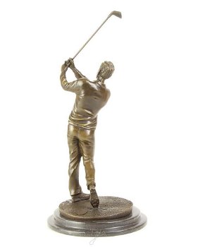 Een bronzen golfer -beeld-golf-beeld brons-decoratie - 4