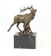 Een bronzen beeld van een hert -beeld-brons - 0 - Thumbnail