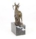 Een bronzen beeld van een hert -beeld-brons - 5 - Thumbnail