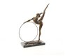 Danseres bronzen beeld-hoelahoep-danser-brons-turnen - 1 - Thumbnail