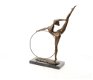 Danseres bronzen beeld-hoelahoep-danser-brons-turnen - 2 - Thumbnail
