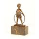 bronzen beeld van een hoelahoep meisje -sculptuur-brons - 0 - Thumbnail