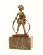bronzen beeld van een hoelahoep meisje -sculptuur-brons - 4 - Thumbnail