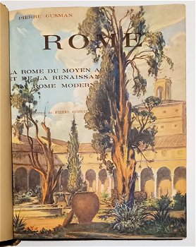 [Reliure Chagrin] Rome 1934 Pierre Gusman 1/250 ex Set van 3 - 4