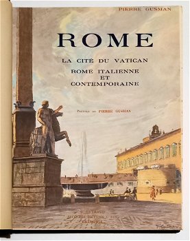 [Reliure Chagrin] Rome 1934 Pierre Gusman 1/250 ex Set van 3 - 5