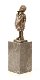 Een bronzen beeld- kleine jongen-brons -beeld-kado-deco - 1 - Thumbnail
