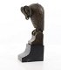 Uil -bronzen beeld sculptuur van een uil-brons-deco - 2 - Thumbnail