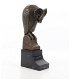 Uil -bronzen beeld sculptuur van een uil-brons-deco - 7 - Thumbnail
