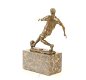 voetbal-voetballer-bronzen beeld voetbal speler - 4 - Thumbnail