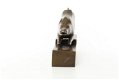 zwijn- bronzen beeld- van een zwijn, art deco stijl - 2 - Thumbnail