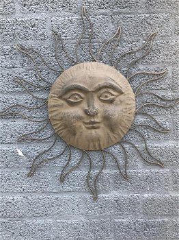 prachtig wandornament- vriendelijke uitstralende zon-zon - 1