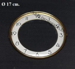 = Pendule deur / wijzerplaat = bol glas =45116