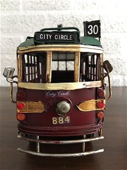 City circle tram Melbourne,met hand vervaardigd-metaal - 2