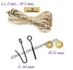 = Comtoise touw + haken en ringen =40025