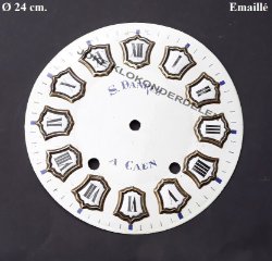 = Comtoise wijzerplaat met cartouches =44766
