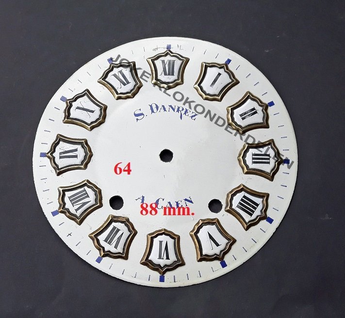 = Comtoise wijzerplaat met cartouches =44766 - Afbeelding 2