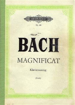 pianouittreksel Magnificat,Oratorium J.S.Bach,latijn tekst - 0