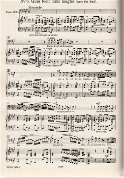 pianouittreksel Magnificat,Oratorium J.S.Bach,latijn tekst - 6