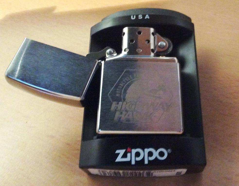ZIPPO HIGHWAY HAWK CHROME GEBORSTELD - nr. 1