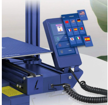 LOTMAXX Shark V2 3D Printer, Dual Extruder, Laser Engraving, Dual-Color Printing - Blue - 4