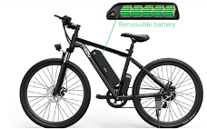 ADO A26 Electric Moped Bike 26 inch 35km/h Max Speed Black