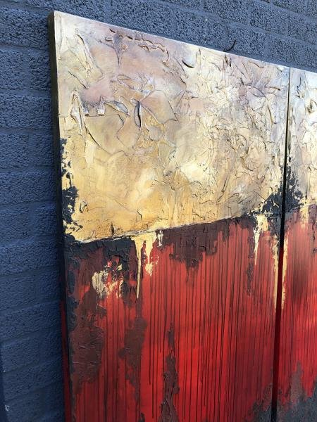Tweeluik XXL schilderij made by Rob Hoogland. - Afbeelding 6