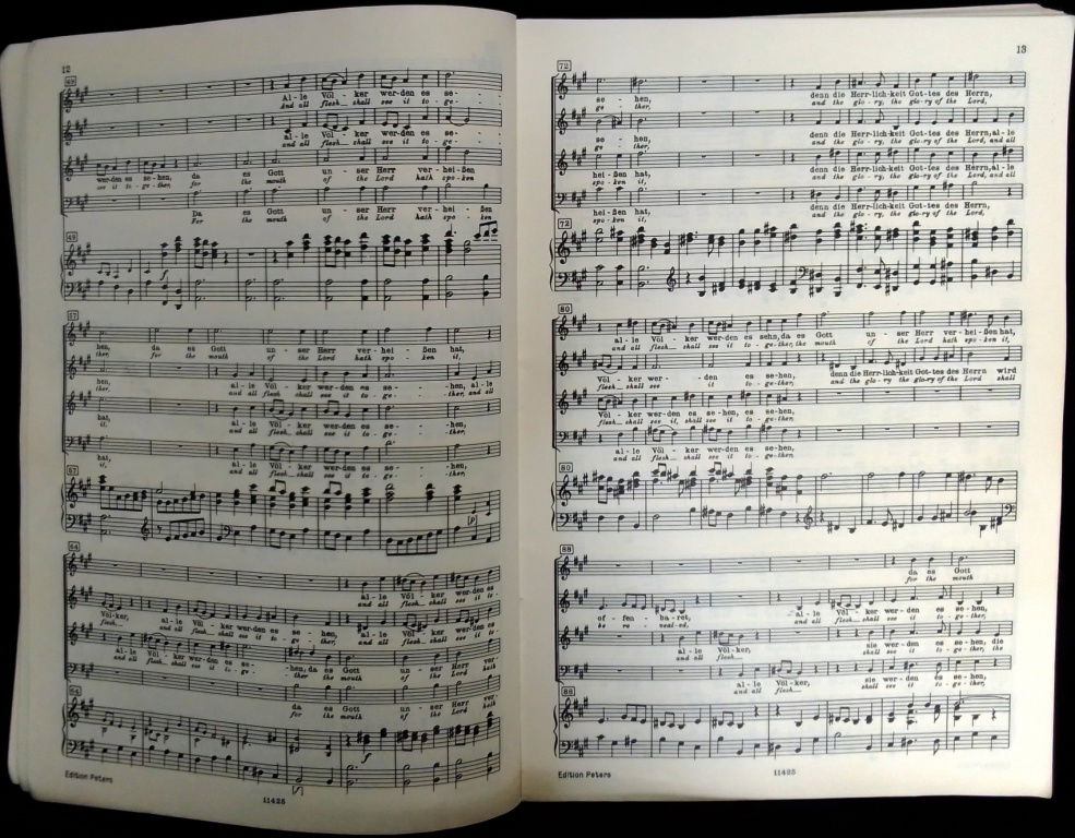 Messiah,Engels/Duits,Oratorium Händel,pianouittreksel,zgst - Afbeelding 5