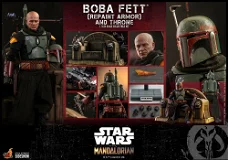 HOT DEAL Hot Toys The Mandalorian Boba Fett and Throne TMS056
