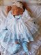 62 baby vestje doop new born voor doop bolero strikjes - 2 - Thumbnail