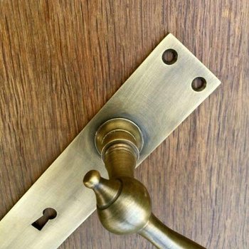 Landhaus deurbeslag, deurknoppen gepatineerd koperen - 4