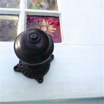 1 deur knop rozet, antiek ijzeren-knop-deurbeslag - 4