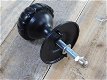 Deurknop van ijzer met wapenschild-deurknop zwart vast - 5 - Thumbnail