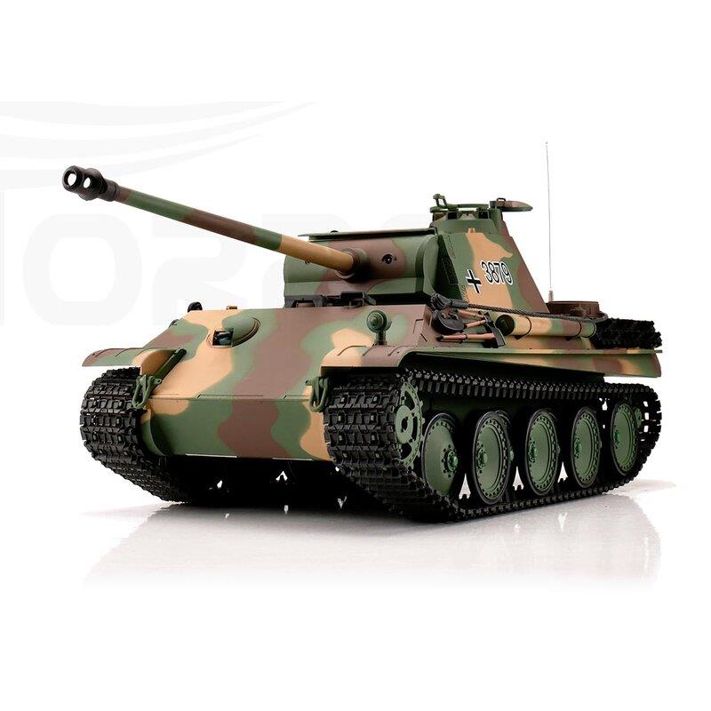 Panther Ausf. G camo BB+IR 2.4GHz met schietfunctie rook en geluid en IR 1116038791 - nr. 1