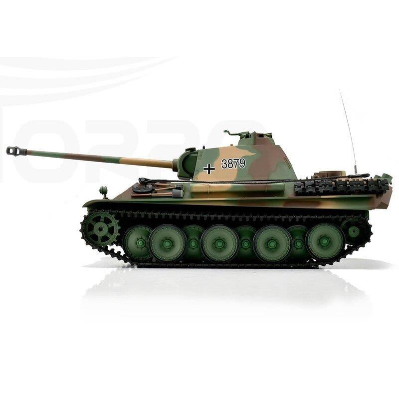 Panther Ausf. G camo BB+IR 2.4GHz met schietfunctie rook en geluid en IR 1116038791 - Afbeelding 3