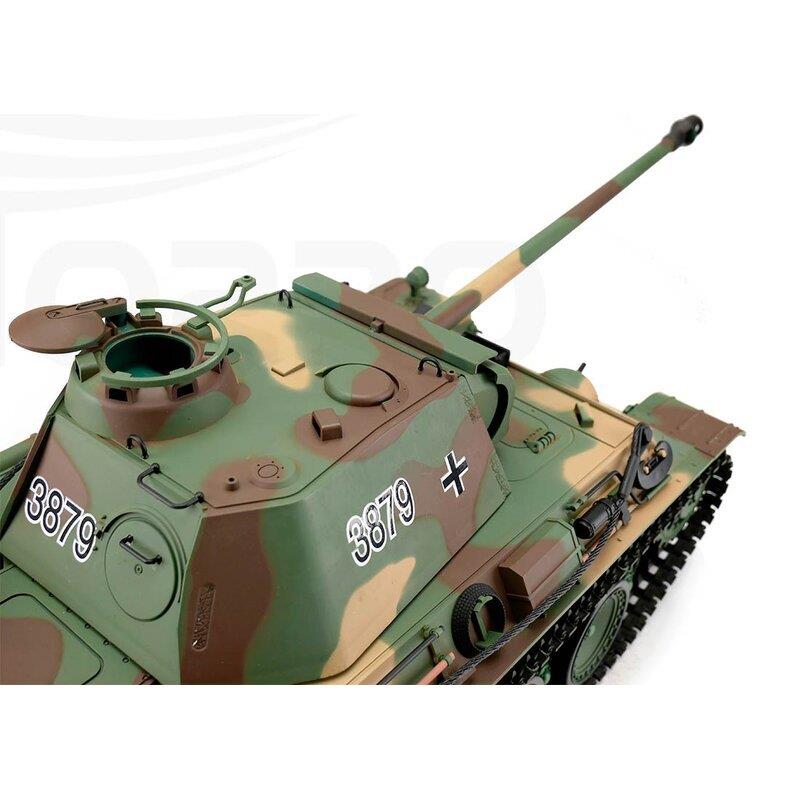Panther Ausf. G camo BB+IR 2.4GHz met schietfunctie rook en geluid en IR 1116038791 - Afbeelding 4
