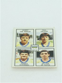 Rac. Jet Bruxelles - Van Marcke - Dacquin - Heremans - De Ruyck - NR 392 - Football 82 - Panini - 0