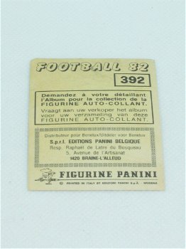 Rac. Jet Bruxelles - Van Marcke - Dacquin - Heremans - De Ruyck - NR 392 - Football 82 - Panini - 1