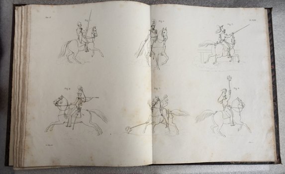 [Paarden] Album met 21 platen [1820?] Equitation Militaire - 5