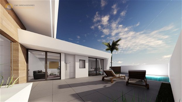 SCHITTEREND NIEUW 2 SLAAPKAMER VILLA PROJECT MURCIA KUST REGIO Ref: GU024 - 1